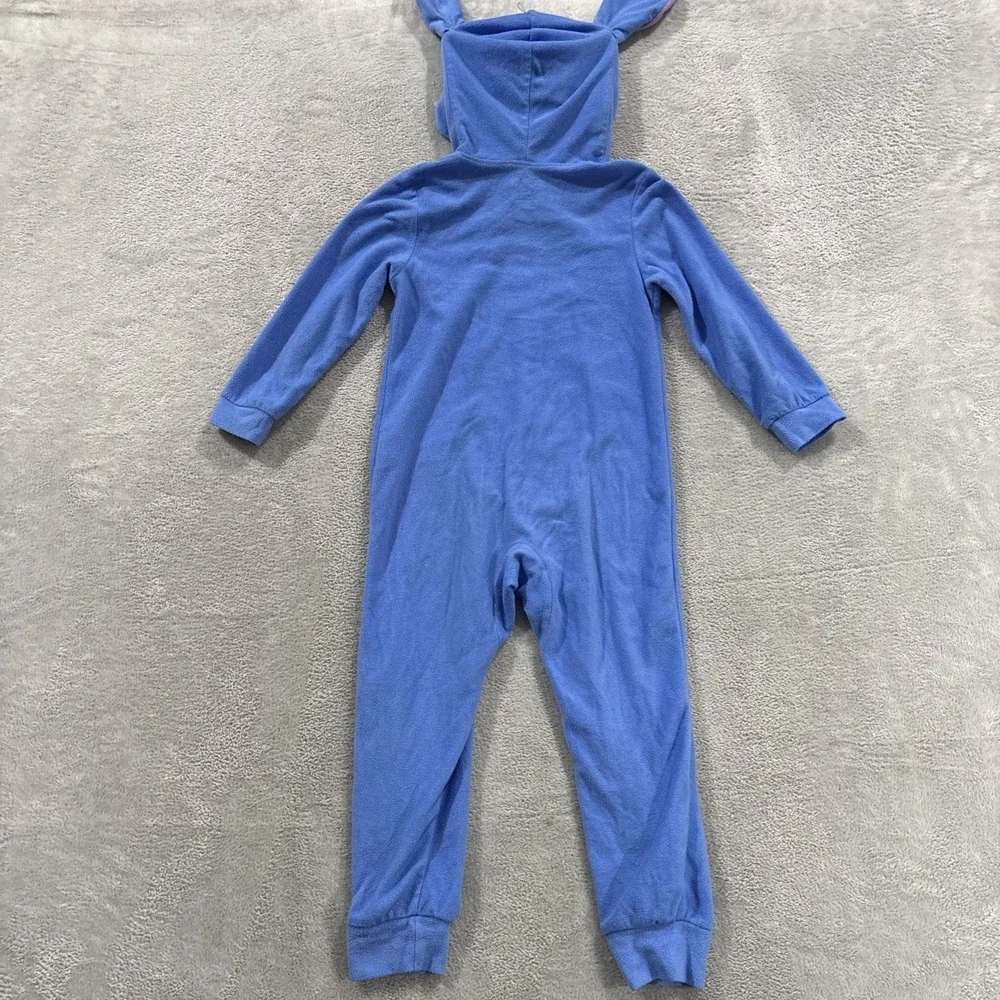 Disney Stitch Unisex Kids 6 Pajama Bodysuit Lounge Costume Flame Resistant Blue